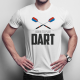 Born to play dart - męska koszulka z nadrukiem