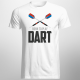 Born to play dart - męska koszulka z nadrukiem