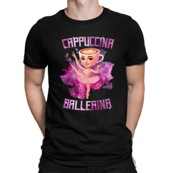 Ballerina Cappuccina - Italian Brainrot - męska koszulka na prezent