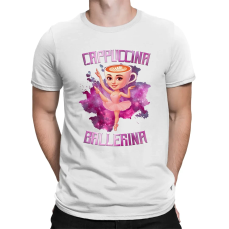 Ballerina Cappuccina - Italian Brainrot - męska koszulka na prezent