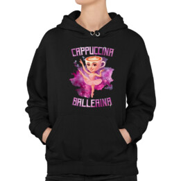 Ballerina Cappuccina - Italian Brainrot - damska bluza na prezent