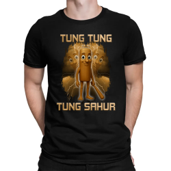 Tung Tung Tung Sahur - Italian Brainrot - męska koszulka na prezent