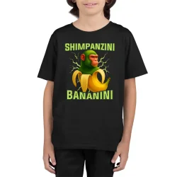 Shimpanzini bananini - Italian Brainrot - dziecięca koszulka na prezent