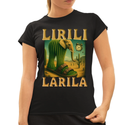 Lirili larila - Italian brainrot - damska koszulka na prezent