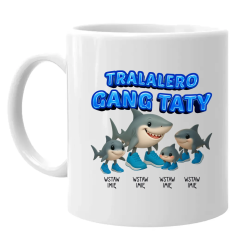 Tralalero gang taty - Italian brainrot - produkt personalizowany - kubek na prezent