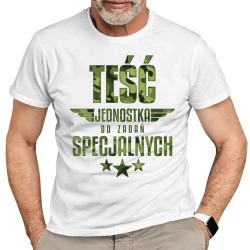 Teść - jednostka do zadań specjalnych - męska koszulka na prezent