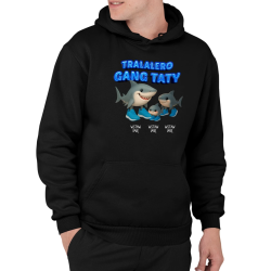 Tralalero gang taty - dwoje dzieci - Italian brainrot - produkt personalizowany - męska bluza na prezent