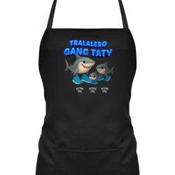 Tralalero gang taty - dwoje dzieci - Italian brainrot - produkt personalizowany - fartuch na prezent