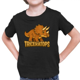 Triceratops Dinozaur - dziecięca koszulka na prezent