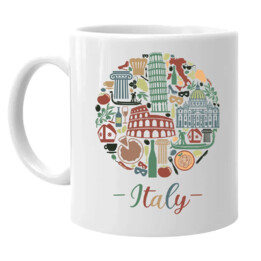 Italy - Włochy - kubek na prezent