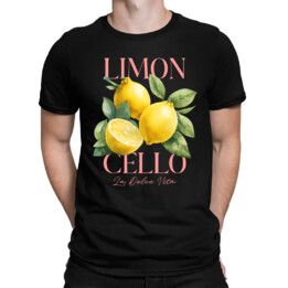 Limoncello La Dolce Vita - Cytryny Lemon - męska koszulka na prezent