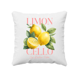 Limoncello La Dolce Vita - Cytryny Lemon - poduszka na prezent