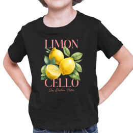 Limoncello La Dolce Vita - Cytryny Lemon - dziecięca koszulka na prezent