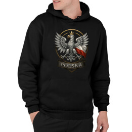 Polska - Orzeł Biały - męska bluza na prezent