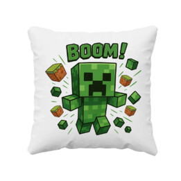 Boom! - poduszka na prezent dla fanów minecraft