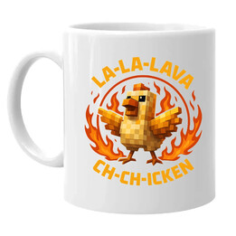 La-la-lava ch-ch-icken - kubek na prezent dla fanów minecraft 