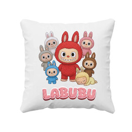 Laleczki Bubu - grupa postaci - poduszka na prezent dla fanów Labubu 