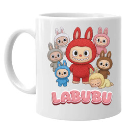 Laleczki Bubu - grupa postaci - kubek na prezent dla fanów Labubu