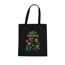 Torba imienna dla fanów gry Minecraft - torba na prezent  - produkt personalizowany