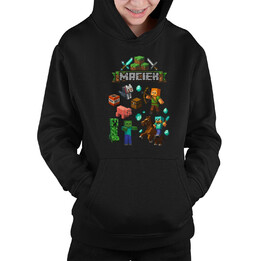 Bluza imienna dla fanów gry Minecraft - dziecięca bluza na prezent  - produkt personalizowany