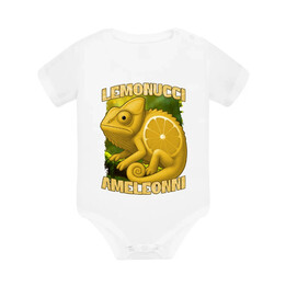 Lemonucci Ameleonni - Italian Brainrot - kameleon cytryna - body dziecięce na prezent
