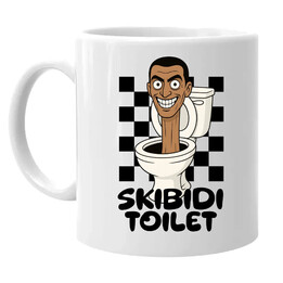 Skibidi toilet - głowa w toalecie  - kubek na prezent