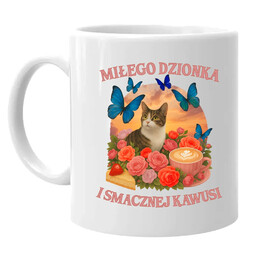 Miłego dzionka i smacznej kawusi - kubek na prezent
