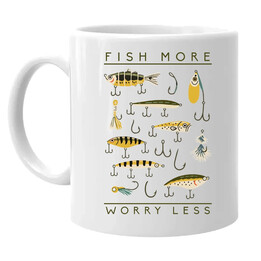 Fish more, worry less - kubek na prezent