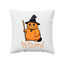 Wizard - kot czarodziej - poduszka na prezent