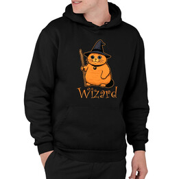 Wizard - kot czarodziej - męska bluza na prezent