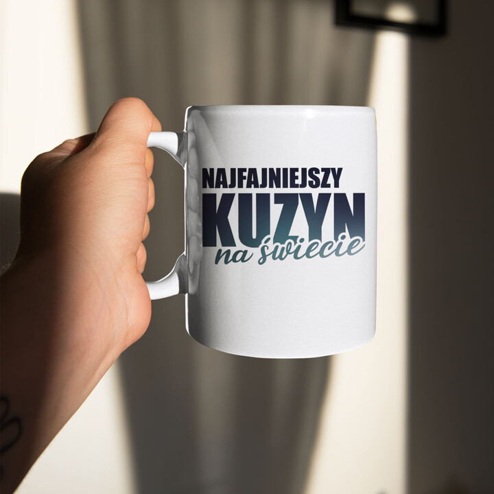 Najfajniejszy kuzyn na świecie - kubek z nadrukiem