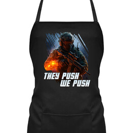 They push, we push - fartuch na prezent dla fanów gry Battlefield