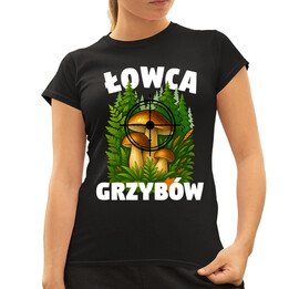 Łowca grzybów - damska koszulka na prezent
