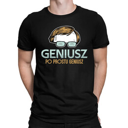 Geniusz, po prostu geniusz - męska koszulka na prezent dla fanów serialu Ranczo