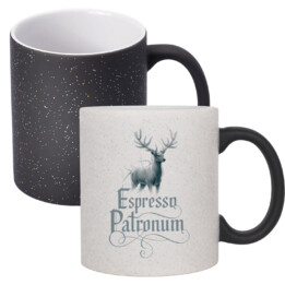 Espresso Patronum - magiczny kubek z brokatem dla fanów filmu Harry Potter