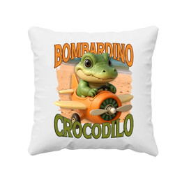 Baby Bombardino Crocodilo - Italian Brainrot - krokodyl bombowiec - poduszka na prezent