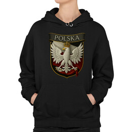 Polska - Orzeł Biały v2 - damska bluza na prezent