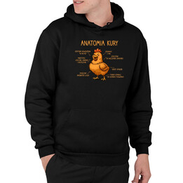 Anatomia kury - męska bluza na prezent