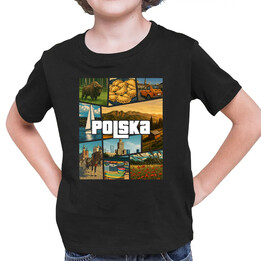 Polska - dziecięca koszulka na prezent