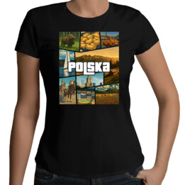 Polska - damska koszulka na prezent