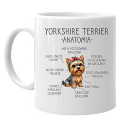 yorkshire terrier - anatomia - kubek na prezent