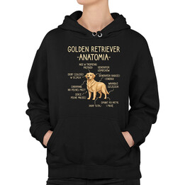 Golden retriever - anatomia  - damska bluza na prezent
