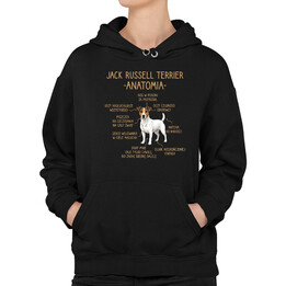 Jack Russell terrier - anatomia - damska bluza na prezent