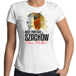 Może partyjkę szachów Panie Mietku? - dla fanów serialu Ojciec Mateusz - damska koszulka na prezent
