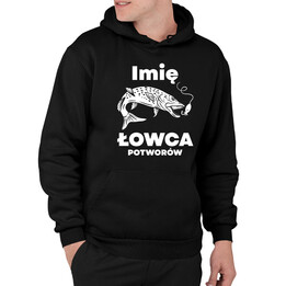 (Imię) Łowca potworów - męska bluza na prezent - produkt personalizowany