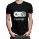 Player 1 v1 - męska koszulka z nadrukiem