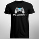 Player 1 v2 - męska koszulka z nadrukiem
