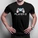 Player 2 v2 - męska koszulka z nadrukiem