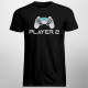 Player 2 v2 - męska koszulka z nadrukiem