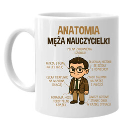 Anatomia męża nauczycielki - kubek na prezent
